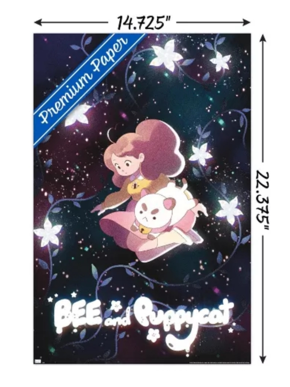 Bee and Puppycat Poster - Pink & Purple Artwork